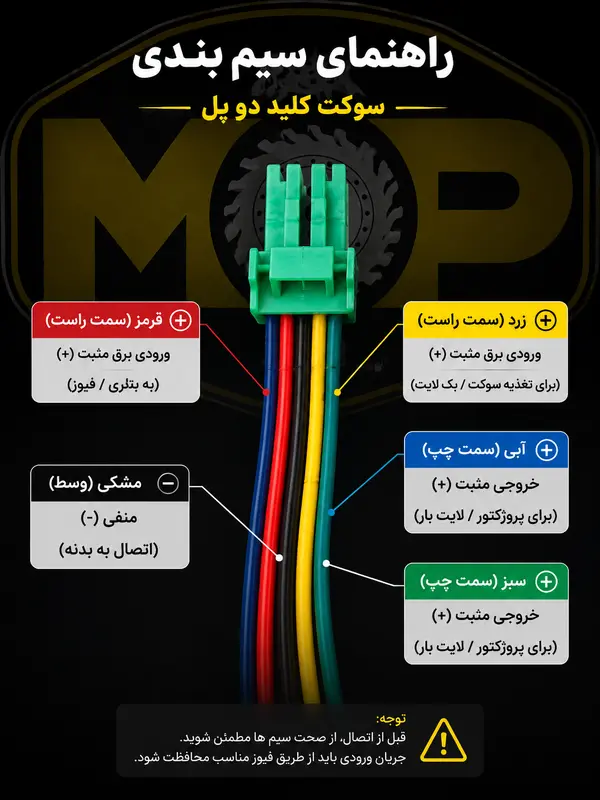 کلید فشاری دوپل پروژکتور (قطع و وصل دوتایی) آفرود